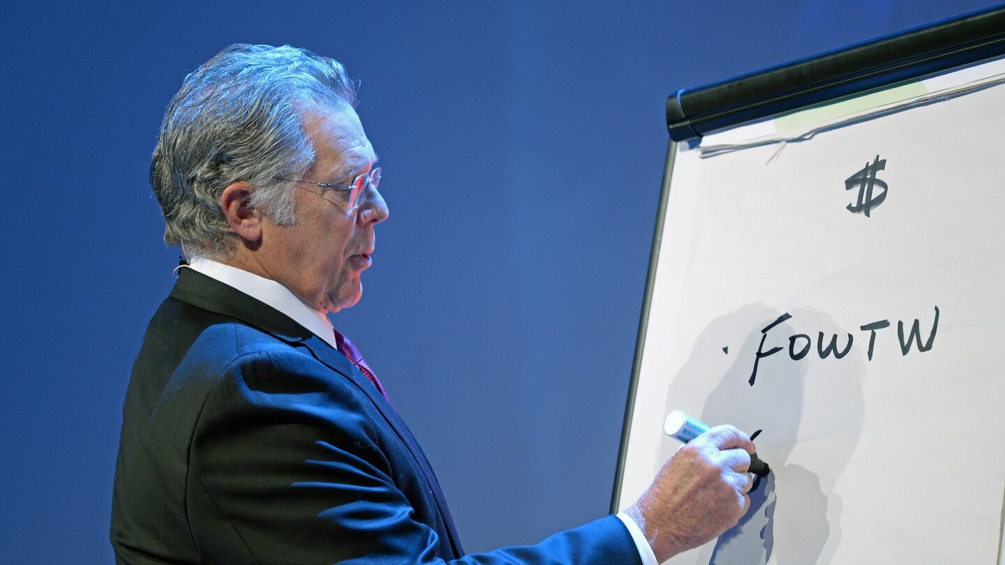 Pendulum summit speaker Keith Cunningham at the National Convention Centre. Photograph: Eric Luke