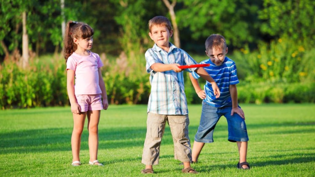 Bring a frisbee to the park, and get your exercise while entertaining the kids. Photograph: Thinkstock