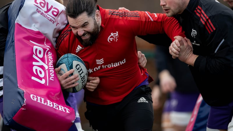 Kevin O’Byrne at Munster Rugby Squad Training in UL, Limerick. Photograph: Morgan Treacy/Inpho