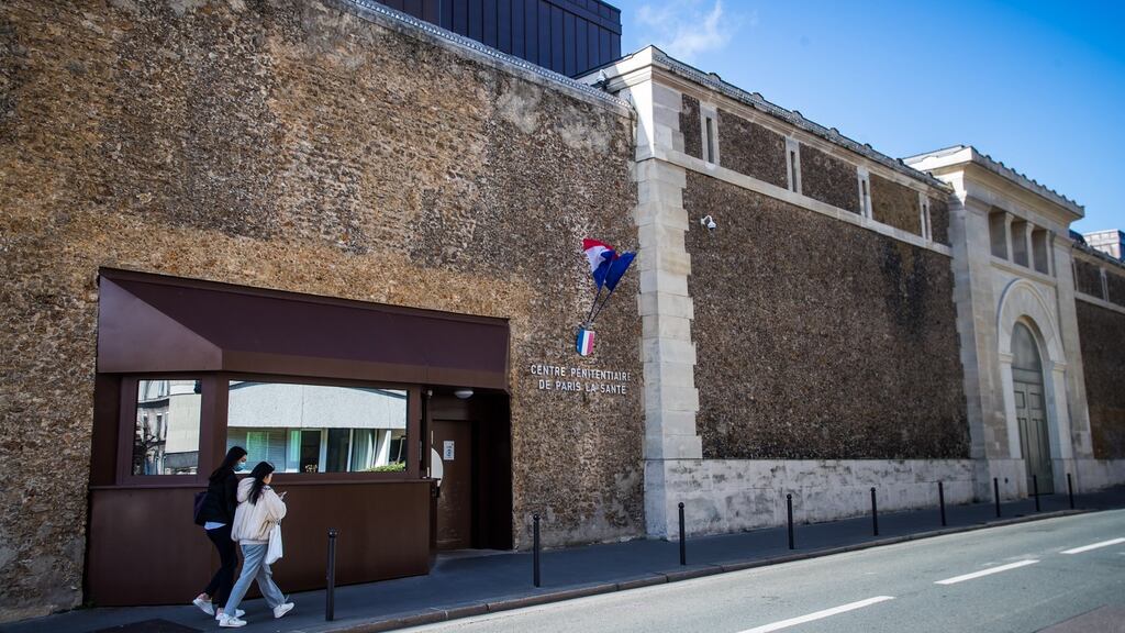 La Santé prison in Paris, where Jean-Luc Brunel was found dead in his cell. Photograph: Christophe Petit Tesson/EPA