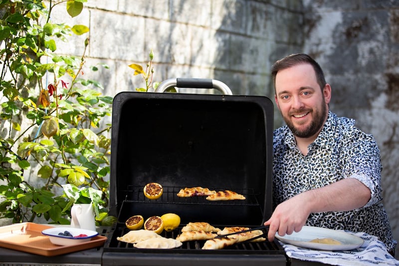 Pastry chef Shane Smith makes barbecued s’more parcels. Photograph: Tom Honan/The Irish Times