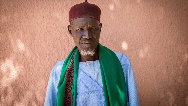 Four of Goni Bukar’s children were killed when Boko Haram attacked his home 15 years ago. Photograph: Sally Hayden.