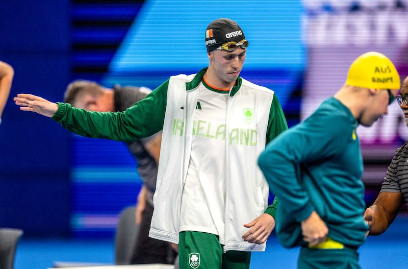 Daniel Wiffen: 'Any medal is good, it’s my first race here, it’s my first time being in contention for an Olympic medal. So I’ll take any medal, whatever colour.' Photograph: Morgan Treacy/Inpho
