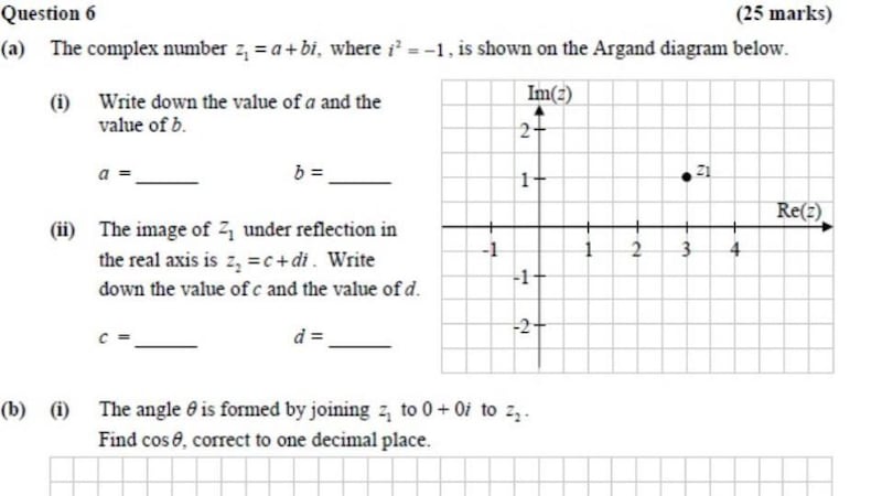 Question from Friday’s ordinary maths paper: an “utter write-off”