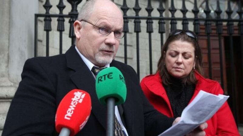 Kevin and Mary Conroy from Portlaoise outside  the High Court, Dublin  in 2013.  Photograph: Gareth Chaney/Collins