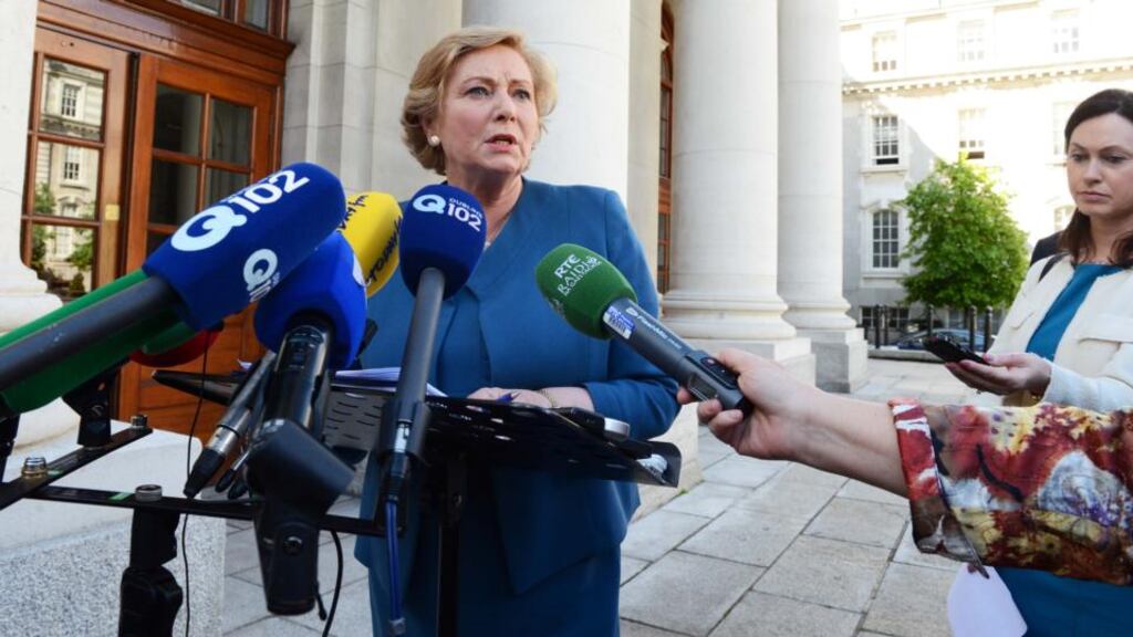 Minister for Justice Frances Fitzgerald has highlighted the ‘scourge’ of human trafficking in Ireland and said action will be taken to help exploited women. Photograph: Eric Luke / The Irish Times