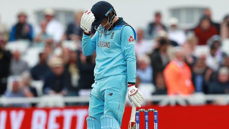 Joe Root after being dismissed for 107 during England’s defeat to Pakistan. Photograph: David Rogers/Getty