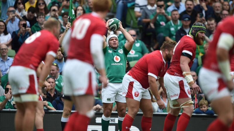 Rory Best struggled with a few early lineouts but improved as the match went on. Photo: Charles McQuillan/Getty Images