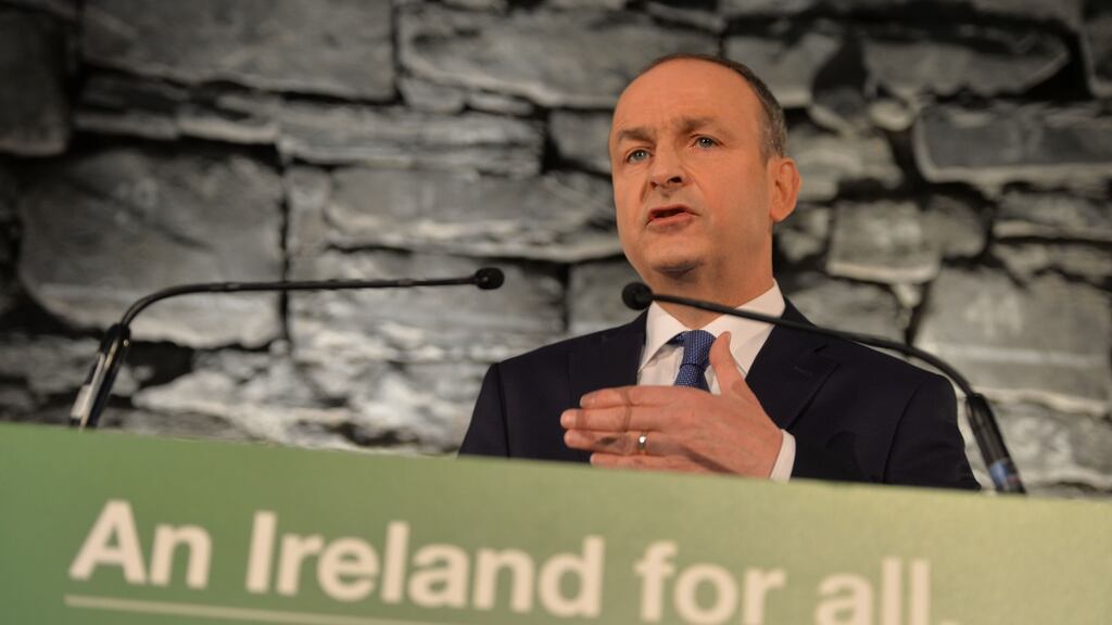 Micheál Martin at the launch of the FIanna Fáil manifesto. Election campaigns are one thing but government is an altogether more serious matter.