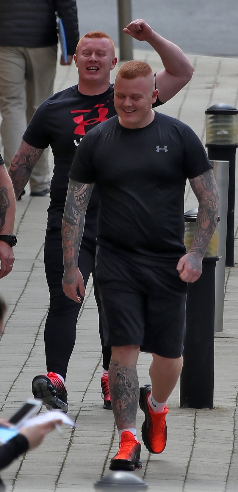 Jason Hennessy (left) and Devon Hennessy: Face charges of false imprisonment and assault. Photograph: Collins Dublin