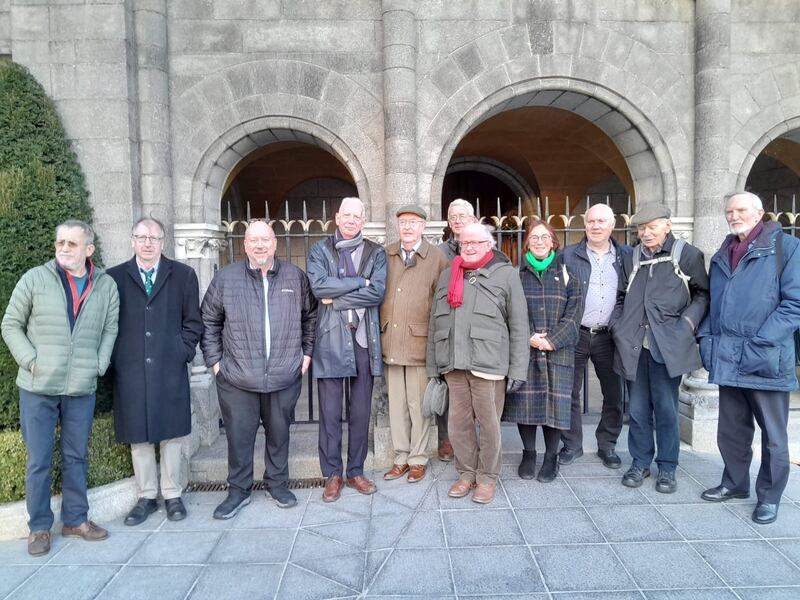 At a recent memorial for Sean Purcell, former Irish Press subeditors: Kieran Spain, Maurice Healy, Sean Mannion, Enda O'Doherty, Sean Conway, Terence Killeen, Peter Thompson, Therese Caherty, Noel Costello, Jack Hanna and Michael Farrell.