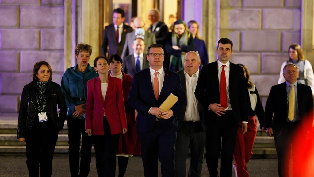 On Wednesday night Alan Kelly confirmed his decision to resign in a statement delivered outside Leinster House. Photograph: Alan Betson