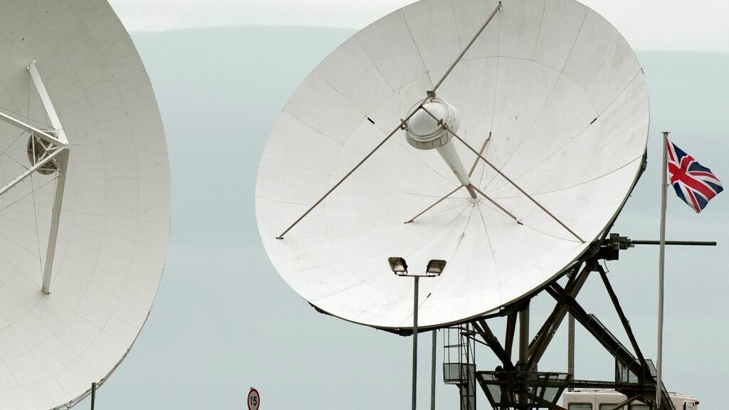 Satellite dishes at GCHQ’s outpost at Bude, Cornwall: intercepts are legitimate in pursuit of terrorists or criminals. Photograph: Kieran Doherty