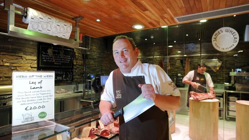 Pat Whelan at James Whelan butcher’s shop in Avoca, Monkstown, Co Dublin. Photograph: Dave Meehan