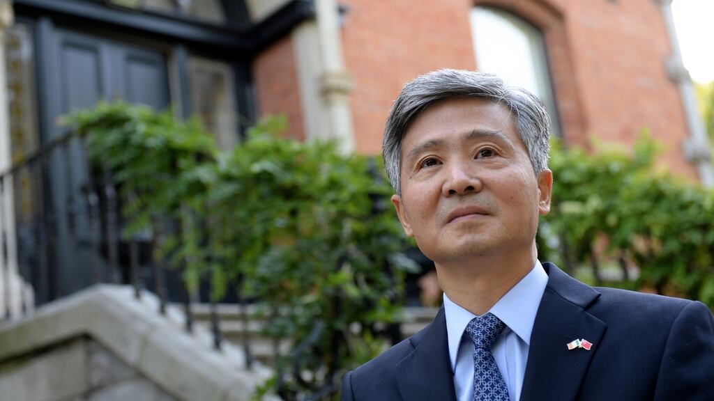Chinese Ambassador to Ireland He Xiangdong has said fears over unrest in Hong Kong have been ‘exaggerated’. Photograph: Dara Mac Dónaill/The Irish Times
