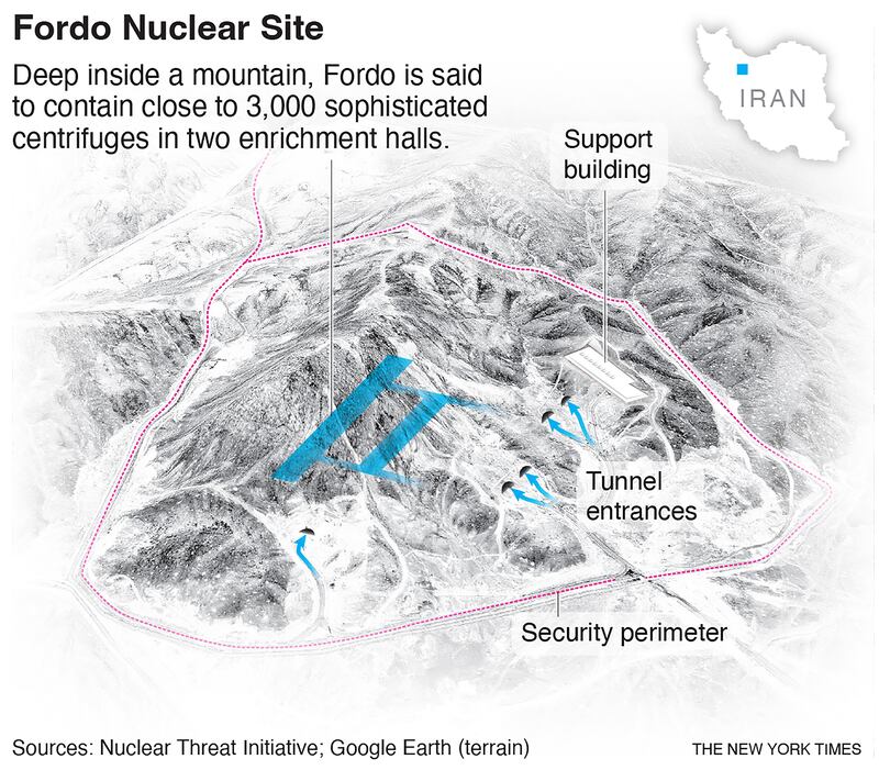 Fordo nuclear site in Iran
