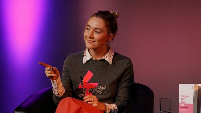 Actor Saoirse Ronan at Scoil Chaitríona, Drumcondra, Dublin. Photograph Nick Bradshaw for The Irish Times