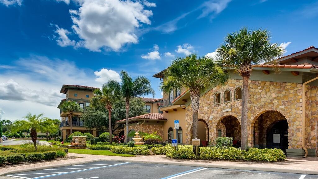 This three-bed apartment is a 30-minute drive from Disney World
