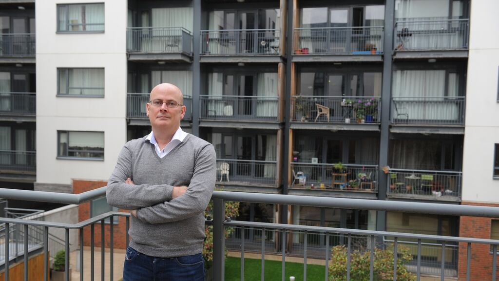 Cearbhall Beggan, who lives in Cathedral Court on Clanbrassil Street, Dublin. Photograph: Aidan Crawley