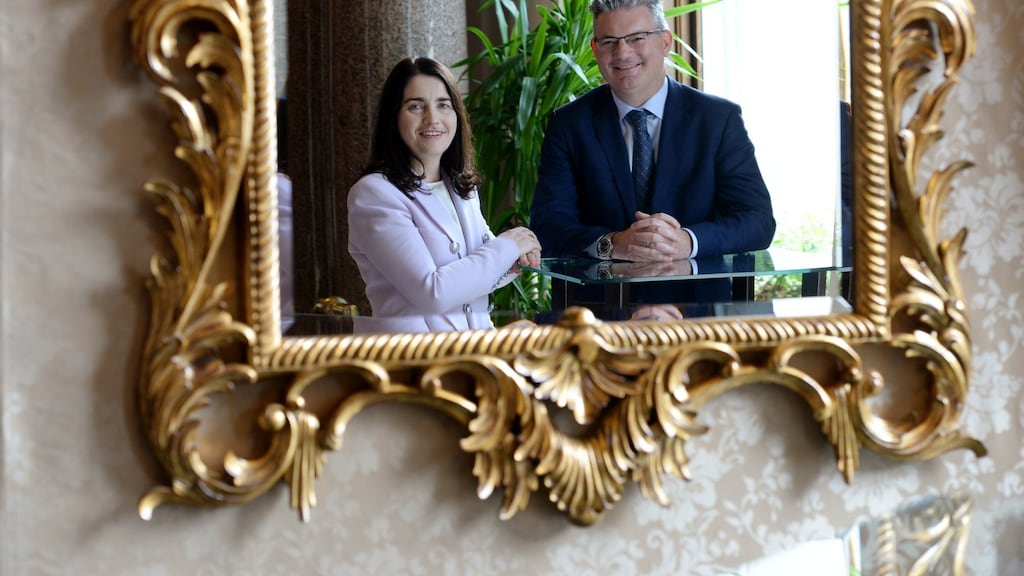 Kerry chief financial officer Marguerite Larkin and chief executive Edmond Scanlon. Photograph: Alan Betson