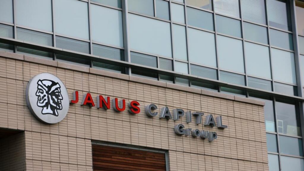 The headquarters building of Janus Capital Group  in Denver, Colorado. Bill Gross announced last week that he left Pacific Investment Management Co. (Pimco), the bond giant he helped found 43 years ago to join Janus Capital Group Inc. Photograph: Matthew Staver/Bloomberg