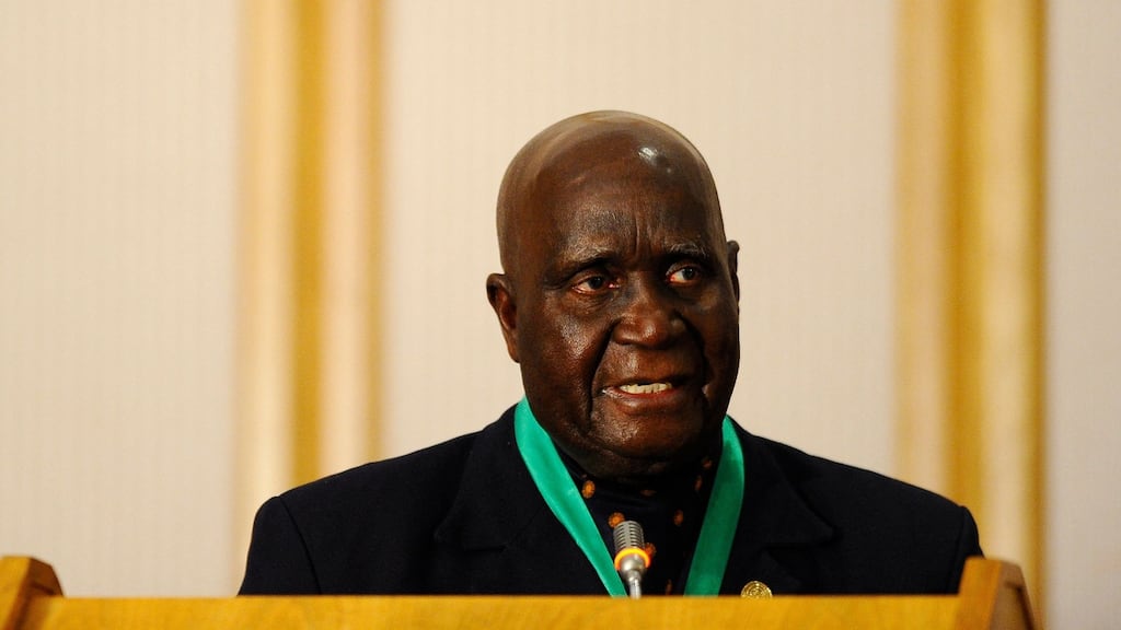 Former and first Zambian president Kenneth Kaunda: green shirts apart, he had real and strong links with this country. Photograph: Getty Images