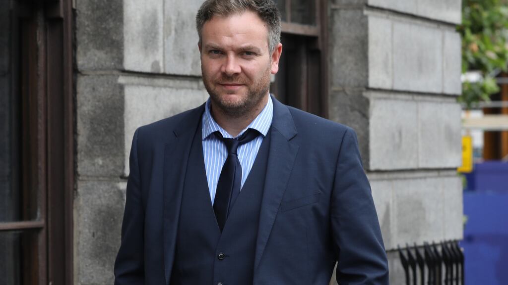 Gerald Jennings pictured leaving the Four Courts on Friday after the third day of his High Court action. Photograph: Collins Courts