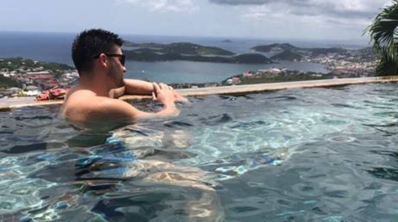 It’s a long, long way from Maynooth to here. Darragh Lynch in San Juan