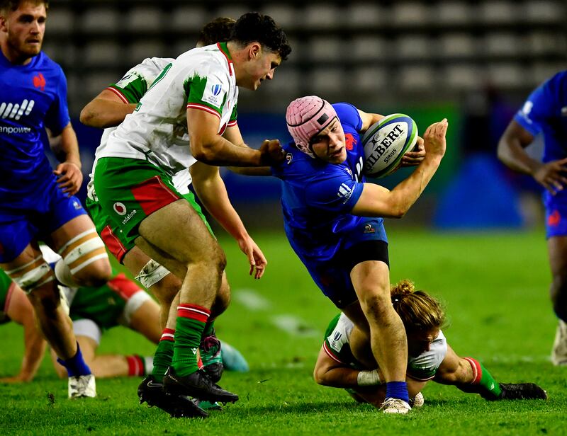 France outhalf Baptiste Jauneau will be a key man for Les Bleus in Friday's decider against Ireland. Photograph: World Rugby via Getty Images