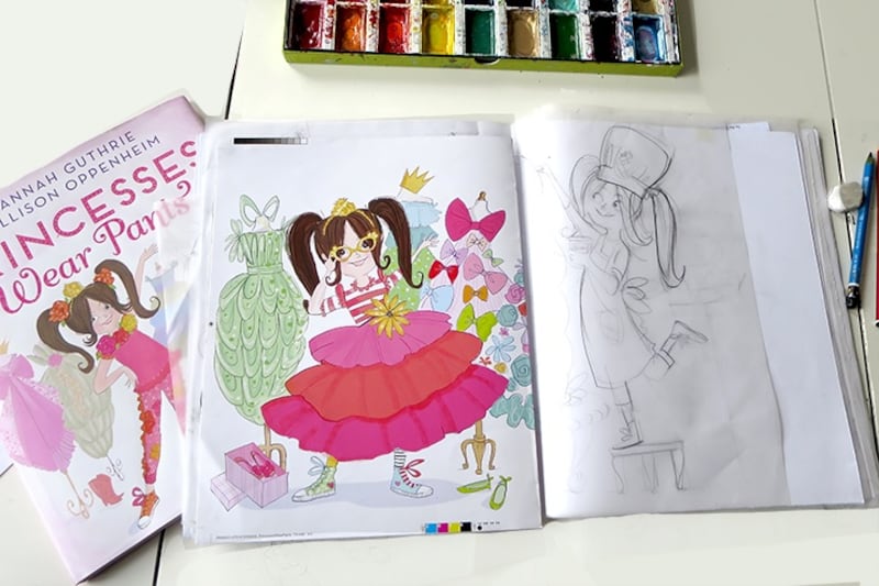 From sketck to finished artwork