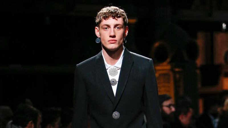 Aubrey O’Mahony: the 21-year-old’s chiselled look instantly caught the eyes of some of the world’s biggest designers.