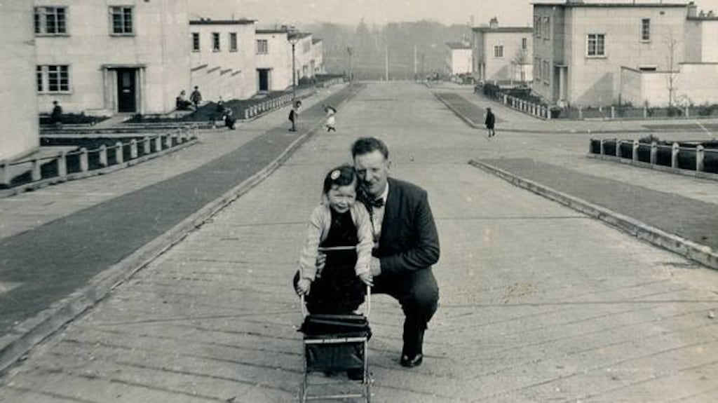 Marianne Elliott as a child with her uncle Charlie Lambert in White City, Belfast