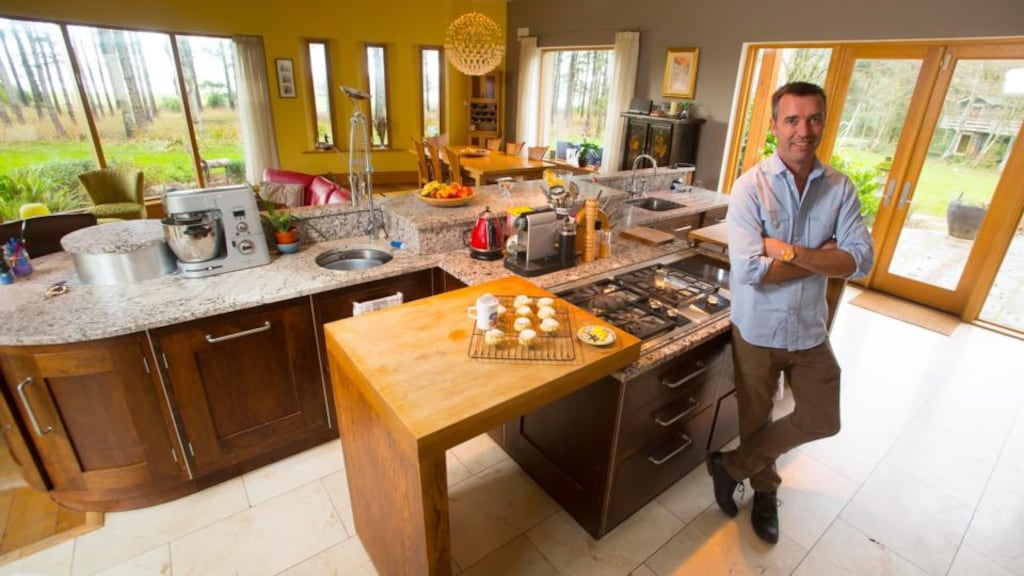 Chef Kevin Dundon in his kitchen in his home at Dunbrody House, Arthurstown, Co Wexford. “It is the perfect space for when we have guests for dinner as I can cook and be part of the party too.” Photograph: Patrick Browne