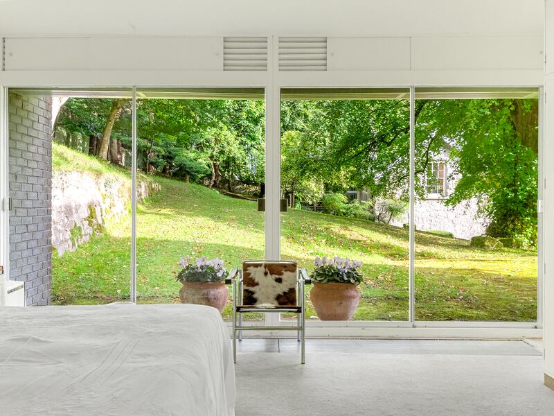 View from the bedroom in the schoolhouse