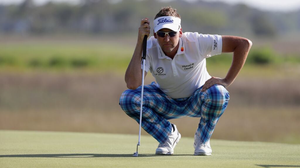 Ian Poulter: has been critical of the increasing use of green-reading technology by players on tour. Photograph:  Streeter Lecka/Getty Images