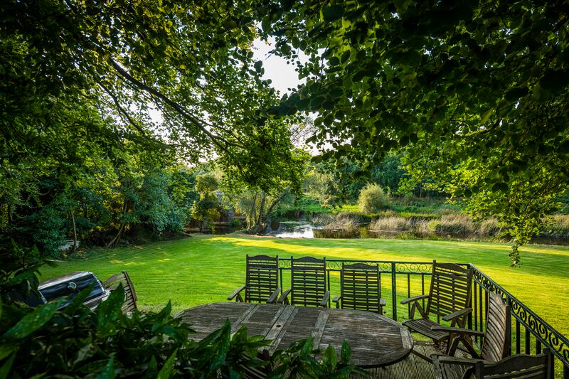 Riverside dining area