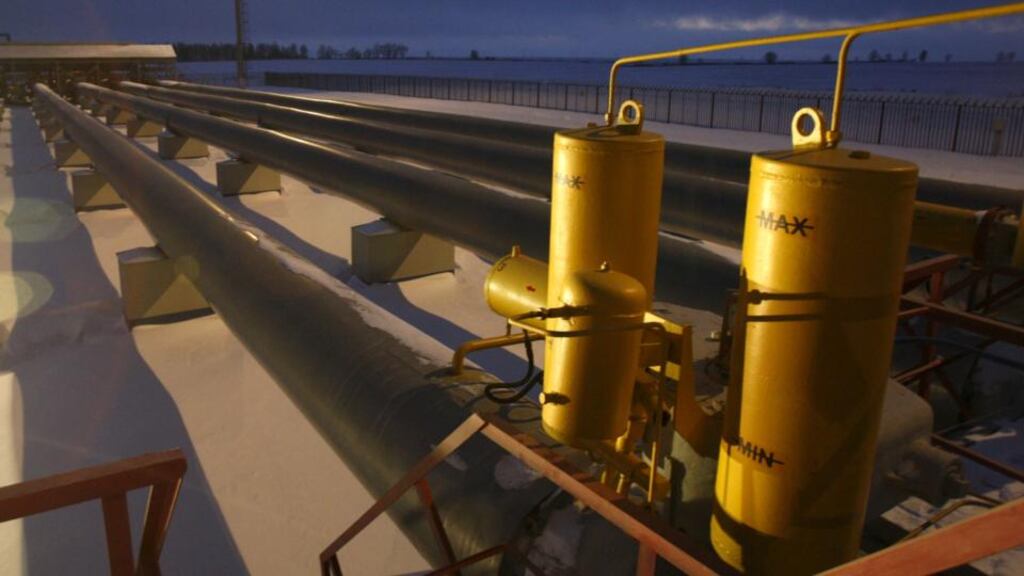Pipelines at a gas compressor station in Sudzha in Russia’s Kursk region. Trilateral talks in Vienna ended in deadlock after the Russian and Ukrainian energy ministers failed to reach an agreement on gas prices for the third quarter of the year. Photograph: Gleb Garanich/Reuters