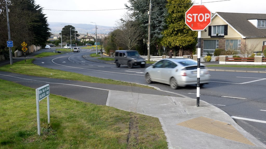 The junction of Ballinclea Road and Avondale Road, Killiney. Photograph: Dara Mac Dónaill