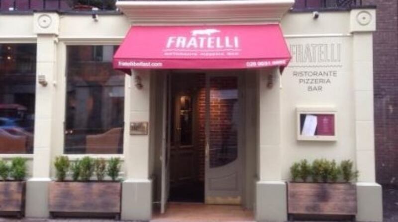 Fratelli’s restaurant in Belfast, where children can assemble their own pizza.