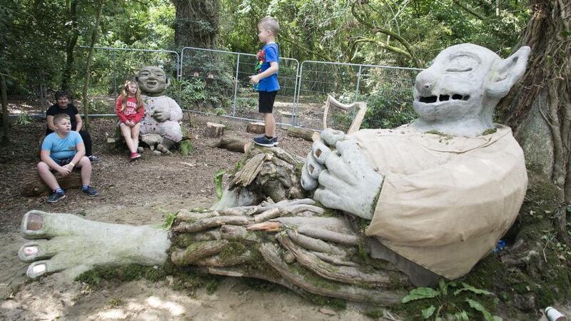 Unexpected discoveries: Sarah Goyvaerts’s massive Sleeping Giant. Photograph: Dave Meehan