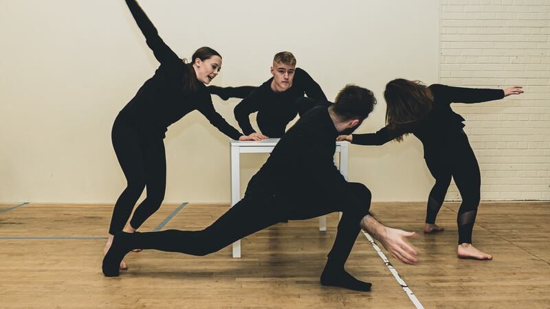 Dancers (left - right) Clara Kerr (and choreographer). Photograph: Christopher Barr