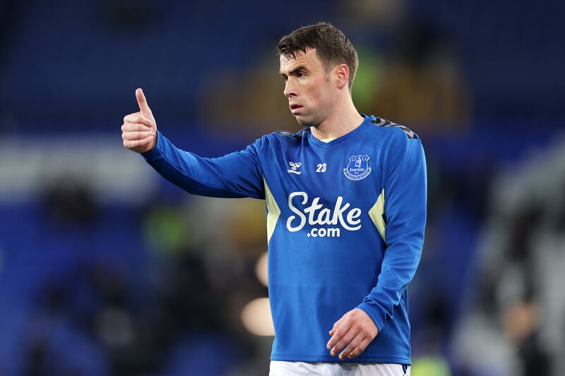 Seamus Coleman played for the first time for Everton since April. Photograph: Jan Kruger/Getty Images