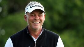 Darren Clarke  still working as he goes in search of a match for his  2011 Claret Jug