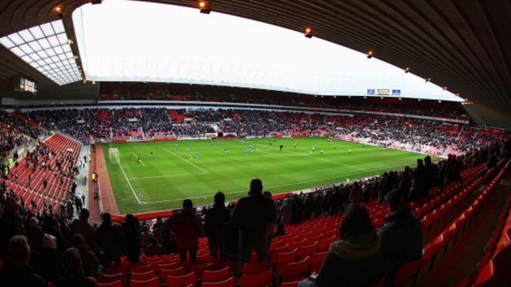 Sunderland’s crowds at the Stadium of Light have dropped sharply this season. Photograph: Clive Rose/Getty Images)