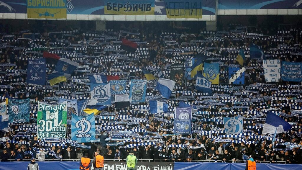 A Dynamo Kyiv stadium director has suggested segregating black fans in order to avoind future incidents of racism on the terraces. Photograph: EPA