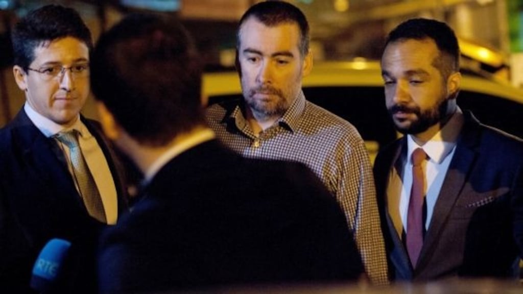 Kevin Mallon after his release from Bangu 10 jail in Rio de Janeiro.