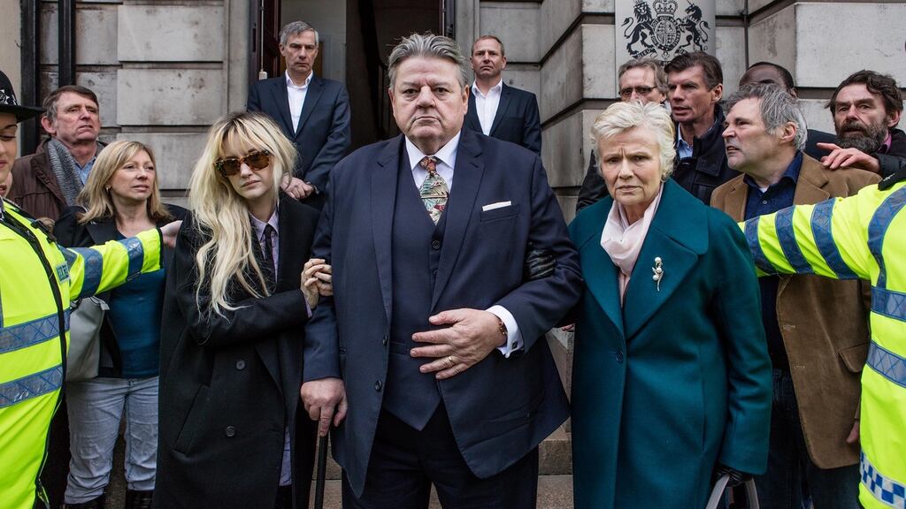 Belief system: Andrea Riseborough, Robbie Coltrane and Julie Walters in the Channel 4 drama National Treasure.