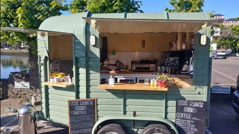 The Nag’s Head in Kinsale provides tasty toasties from its converted horsebox. Photograph: Owen Keating