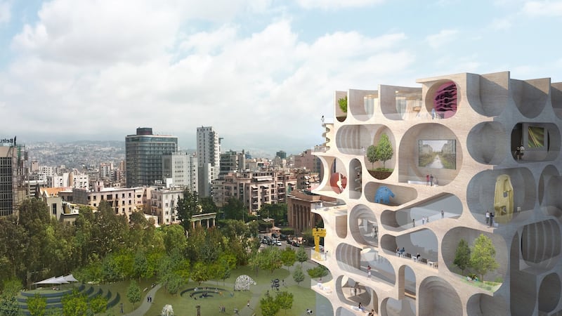 WORKac: Dan Wood and Amale Andraos’s design for a new museum for Beirut, which came second in an international competition