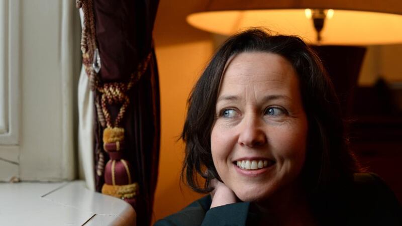 Audrey Magee at the Shelbourne Hotel, Dublin: ‘As long as you keep pigeon-holing, you’re getting nowhere.’ Photograph: Dara Mac Dónaill